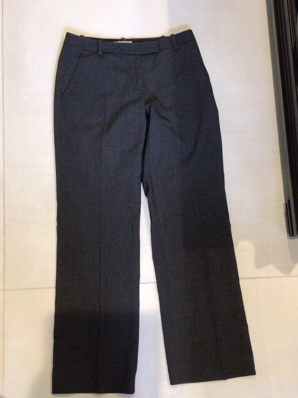 Calvin Klein Women's Charcoal Straight-Leg Dress Trousers